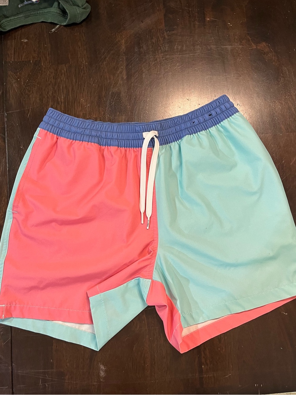 Chubbies Colorblock  Print Pocket Swim Trunks, Sz S